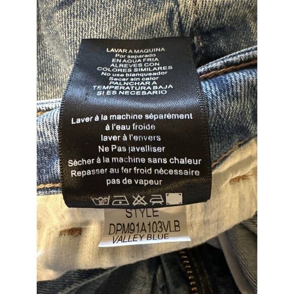 Anthropologie Dear John Valley Blue Mid-Rise Skinny Distressed Jeans  Size 29 - Picture 9 of 10